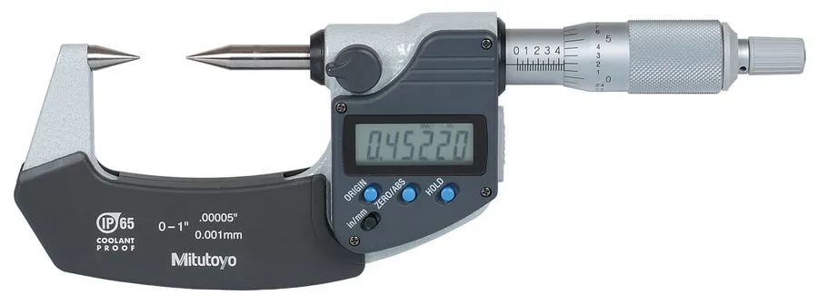 Микрометр Mitutoyo 342-361-30 0-1" / 0-25.4mm 30 Degree Digital Point Micrometer