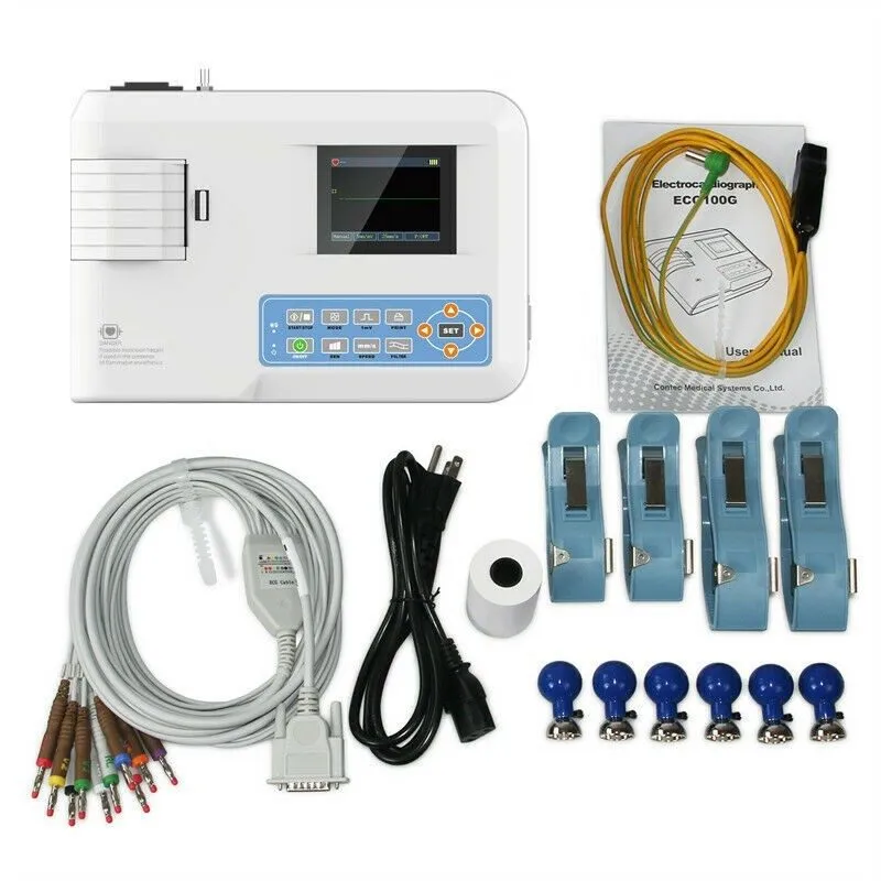 Электрокардиограф 1-Channel 12-Lead Digital EKG Machine Medical ECG100G Electroc