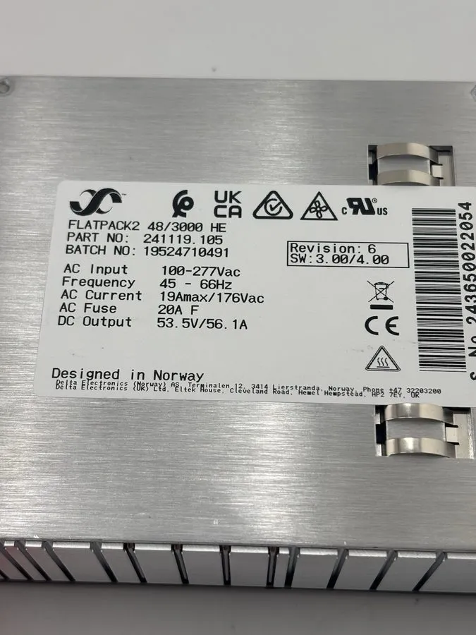 Операторское оборудование ELTEK FLATPACK2 24115.105 HE 48V/2000W 100-250VAC 12.5 — фото лота 2