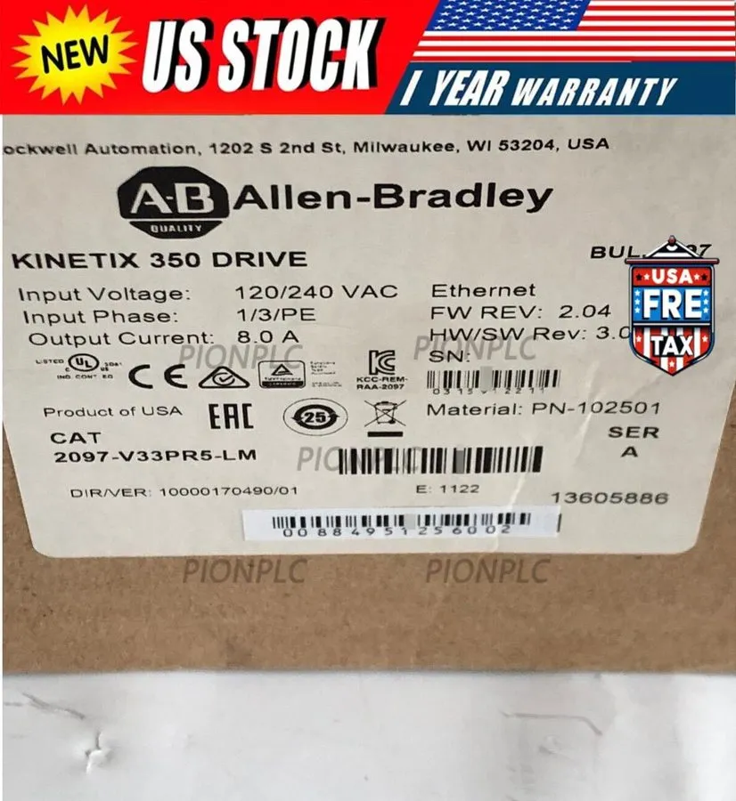 Сервопривод Allen-Bradley 2097-V33PR5-LM Kinetix 350 2.0kW Servo Drive