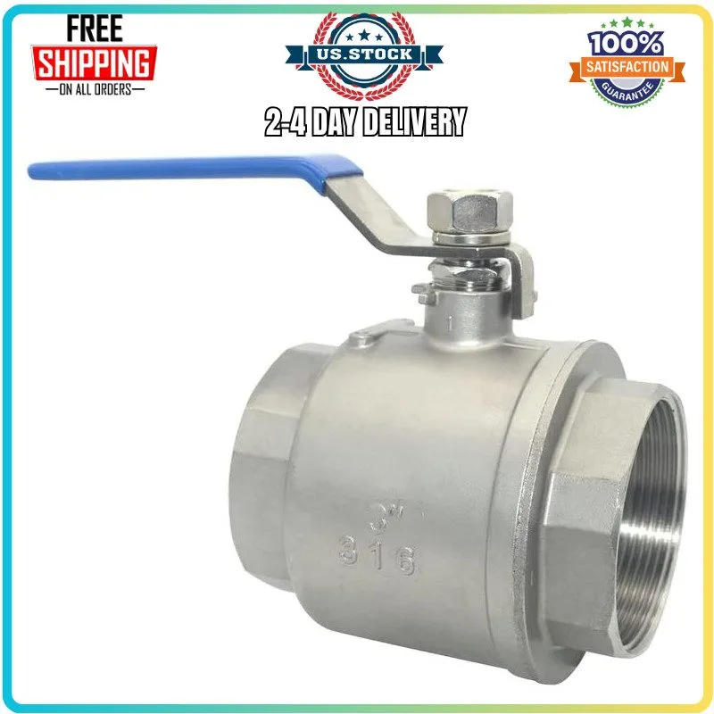 Клапан Full Port Ball Valve 3/4 NPT 304 Stainless Steel WOG1000 Heavy Duty