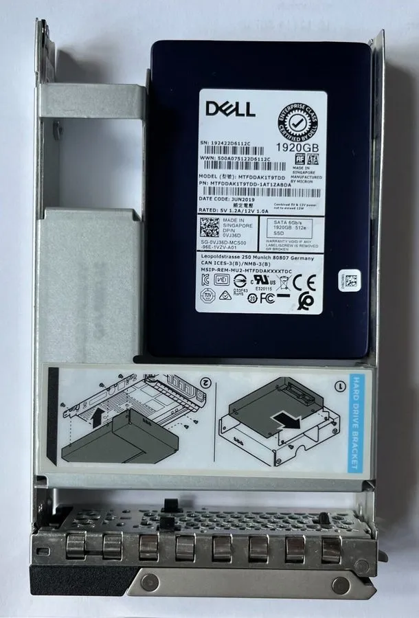 SSD-накопитель MTFDDAK1T9TDD Micron 5200 PRO 1.92TB SATA 6Gb/s 2.5" Internal SSD