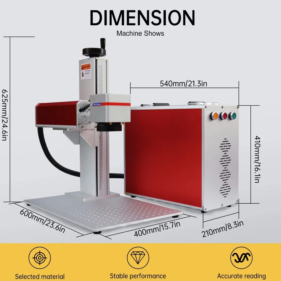 Лазерный источник Raycus 20W 30W 50W 70W 100W Fiber Laser Metal Marking Machine