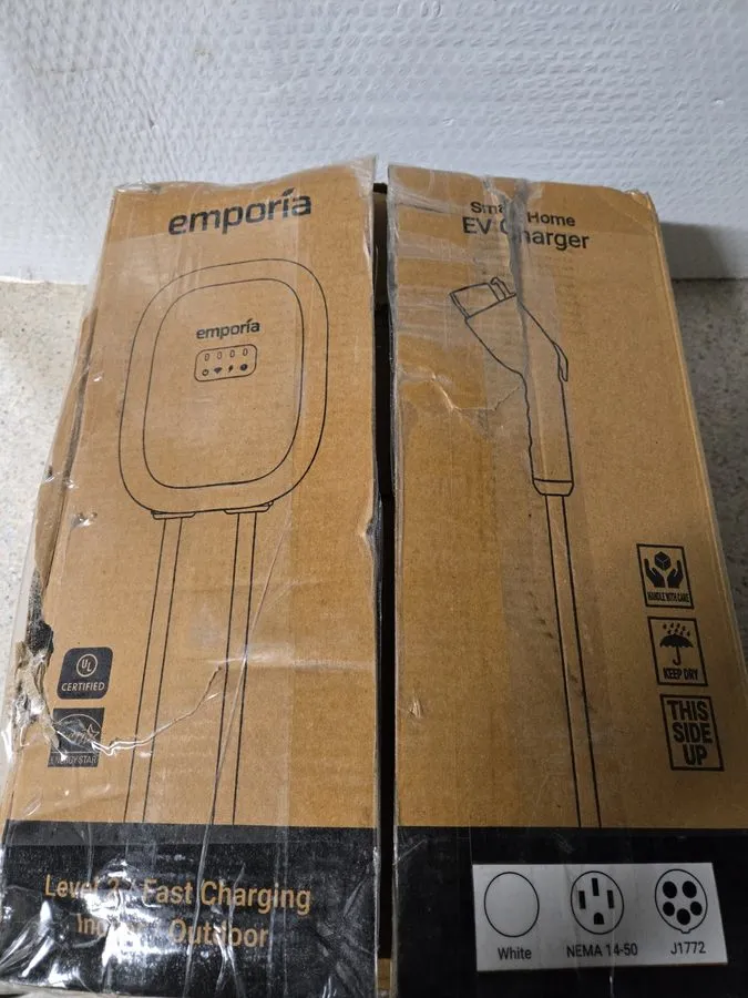 Аккумулятор Emporia EMEVSE1 A-N-J White Level 2 EV Charger 48A NACS Hardwired