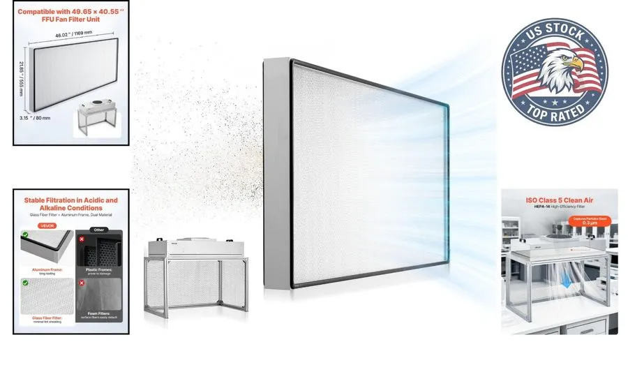 Ламинарный бокс Stainless Steel Laminar Flow Hood, 304 Base, HEPA-14, G1 Pre-Fil — фото лота 1