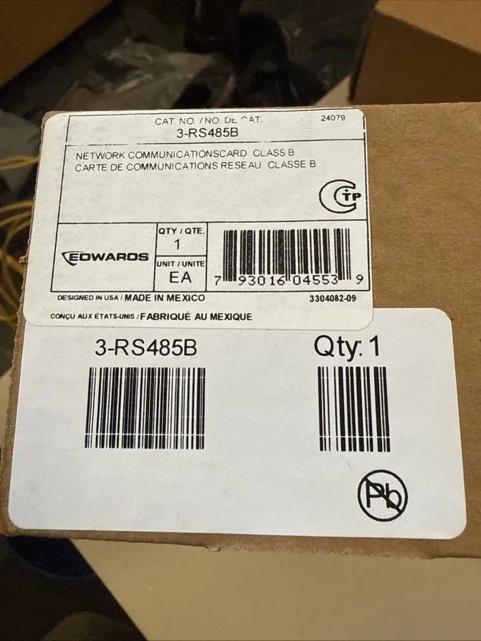 Оборудование пожарной сигнализации Edwards 3-RS485B NETWORK COMMUNICATIONS CARD 