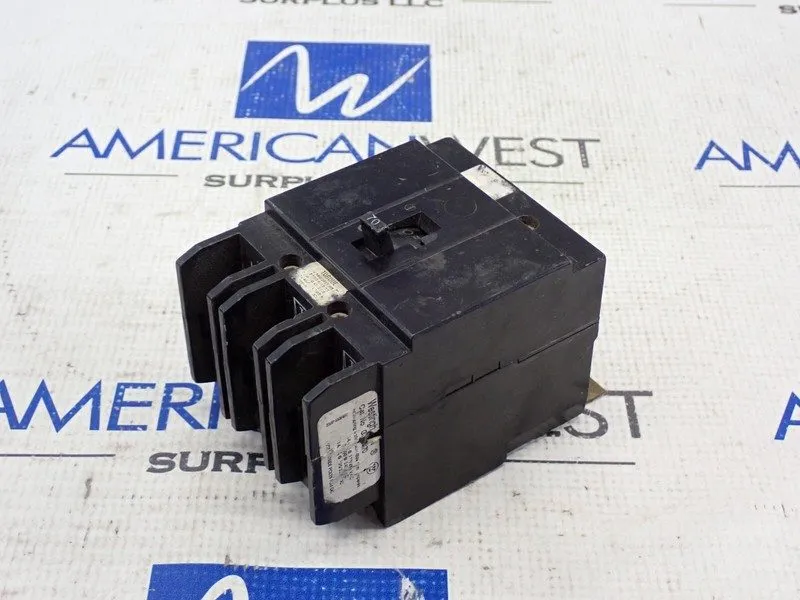Автоматический выключатель Westinghouse GHB3070 3 Pole 70 Amp 480V AC Circuit Br