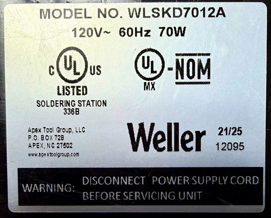 Паяльная станция Weller Digital Soldering Station with 70W Precision Iron 120V W — фото лота 1
