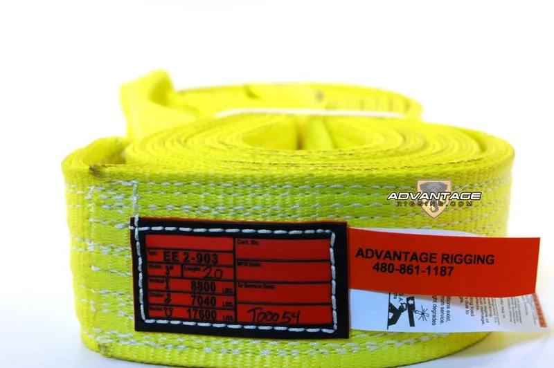 Строп EE2-903 X10FT Nylon Lifting Sling Strap 3 Inch 2 Ply 10 Foot USA Package o