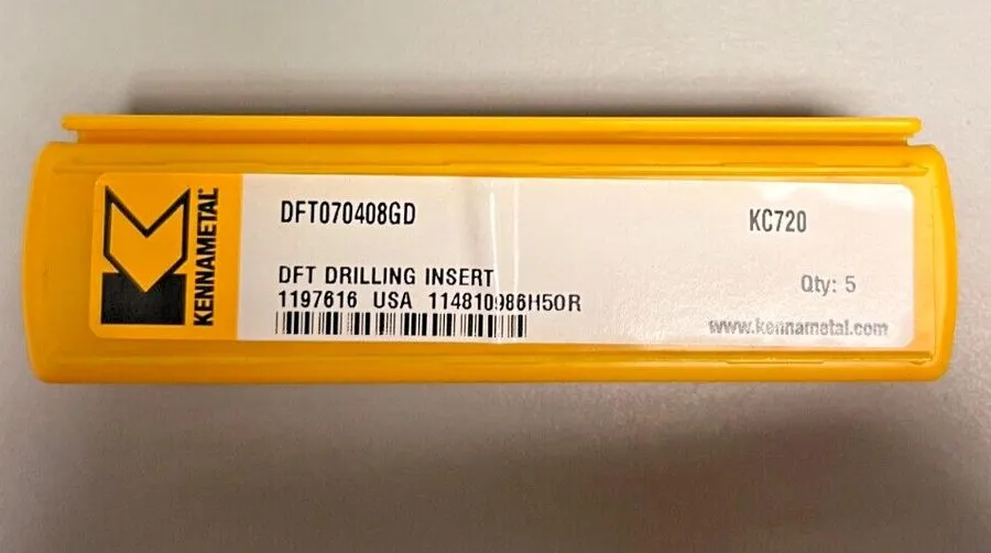 Режущий инструмент Kennametal: Drilling Insert: DFT070408GD, 5067479