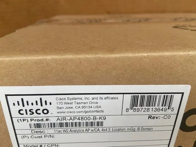 Точка доступа Cisco AIR-AP4800-B-K9