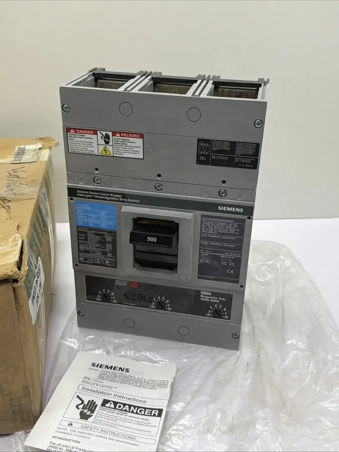 Автоматический выключатель SIEMENS LXD63B500 SENTRON CIRCUIT BREAKER 500 A 3P 60