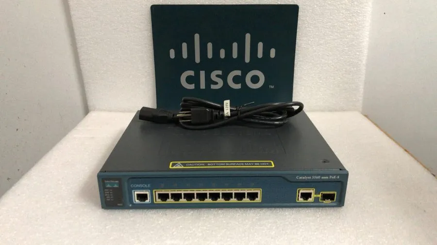Коммутатор CISCO WS-C3560-8PC-S 8 Ethernet 10/100 ports 1 dual-purpose 10/100/10