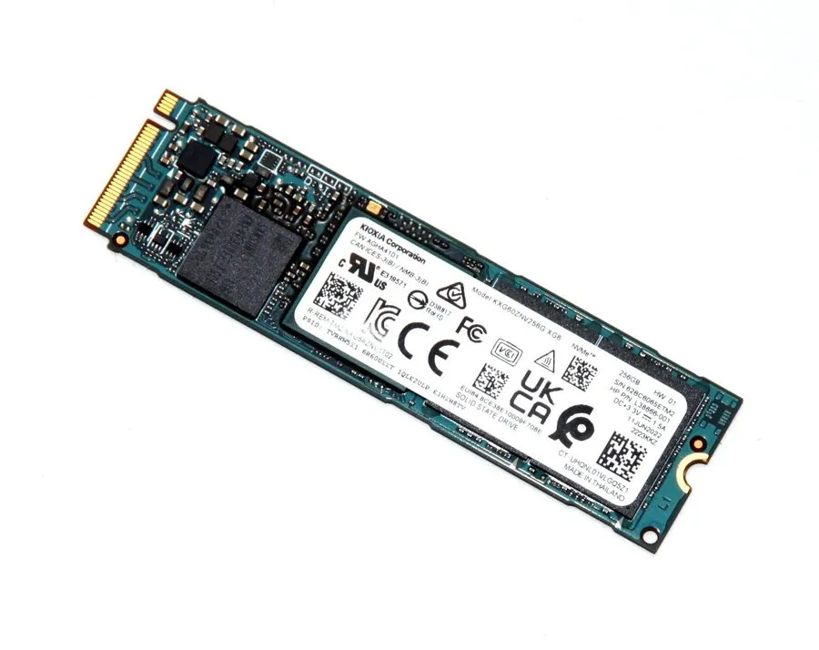 SSD-накопитель KIOXIA XG6 256GB M.2 2280 NVMe PCIe SSD SSDPEKKF256G8 HP P/N L386 — фото лота 1