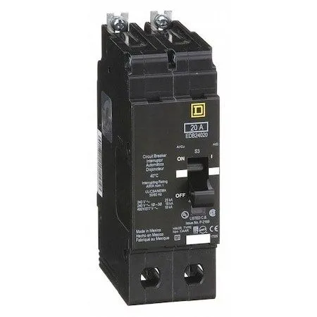 Автоматический выключатель SQUARE D EDB204020 Miniature Circuit Breaker 20A 2 Po — фото лота 1