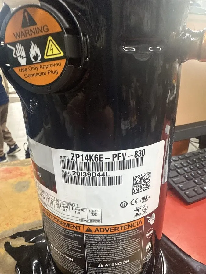 Компрессор Copeland ZP14K6E-PFV-830 14,650 BTU Scroll Compressor 208/230V 1PH