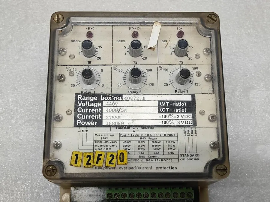 Реле защиты DEIF GEPIMAX-3N Protection Relay 3000/5 A 40-70 HZ — фото лота 2