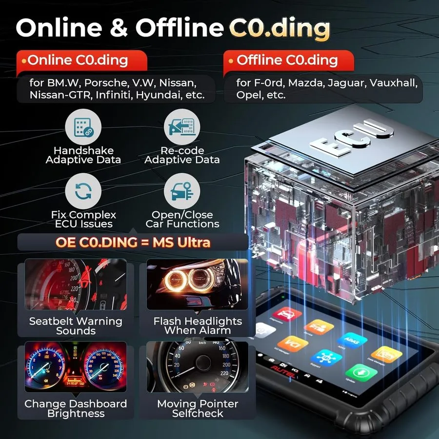 Диагностический сканер 2026 Newest Autel MaxiSys MS906 Pro Coding Full System Di — фото лота 2