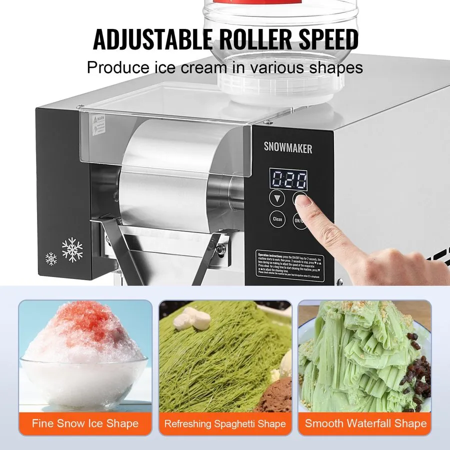 Льдогенератор Commercial Snowflake Ice Machine 375LBS/24H Ice Shaver Snow Cone S — фото лота 2