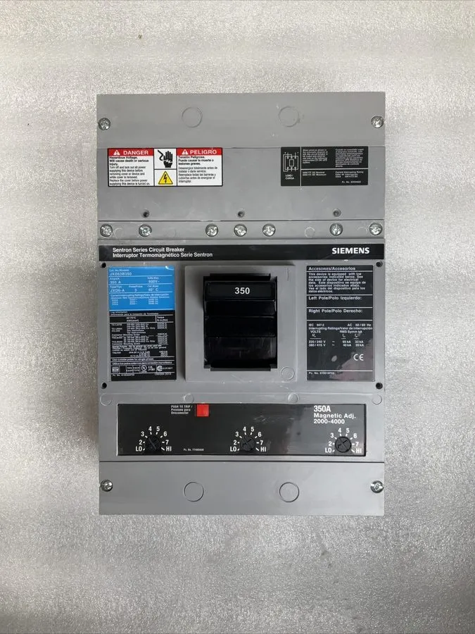 Автоматический выключатель Siemens JXD63B350 Sentron Series Circuit Breaker 350A