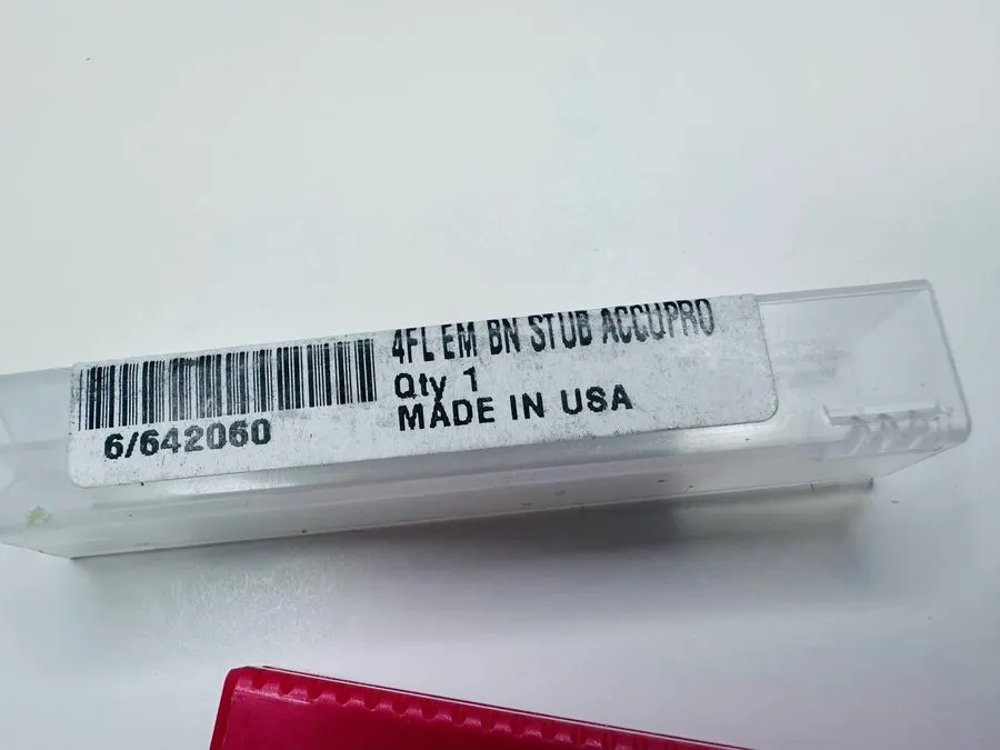 Режущий инструмент Accupro 07761059 1/16" Ball Nose Carbide End Mill 4 Flute 1/8 — фото лота 1