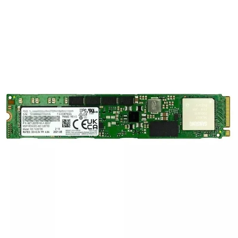 SSD-накопитель Samsung PM983 3.84TB SSD M.2 22110 PCIe NVMe MZ-1LB3T80 MZ1LB3T8H — фото лота 1