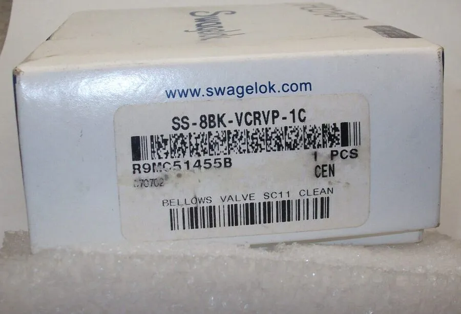 Клапан Swagelok SS-8BK-VCRVP-1C Stainless Steel Bellows Sealed Valve FNSP