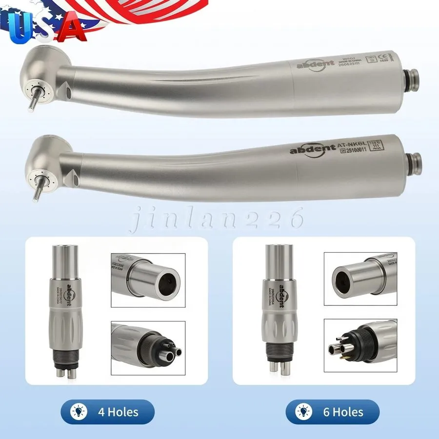Стоматологический наконечник Abdent Dental LED Fiber Optic Handpiece Ceramic 4 S — фото лота 2