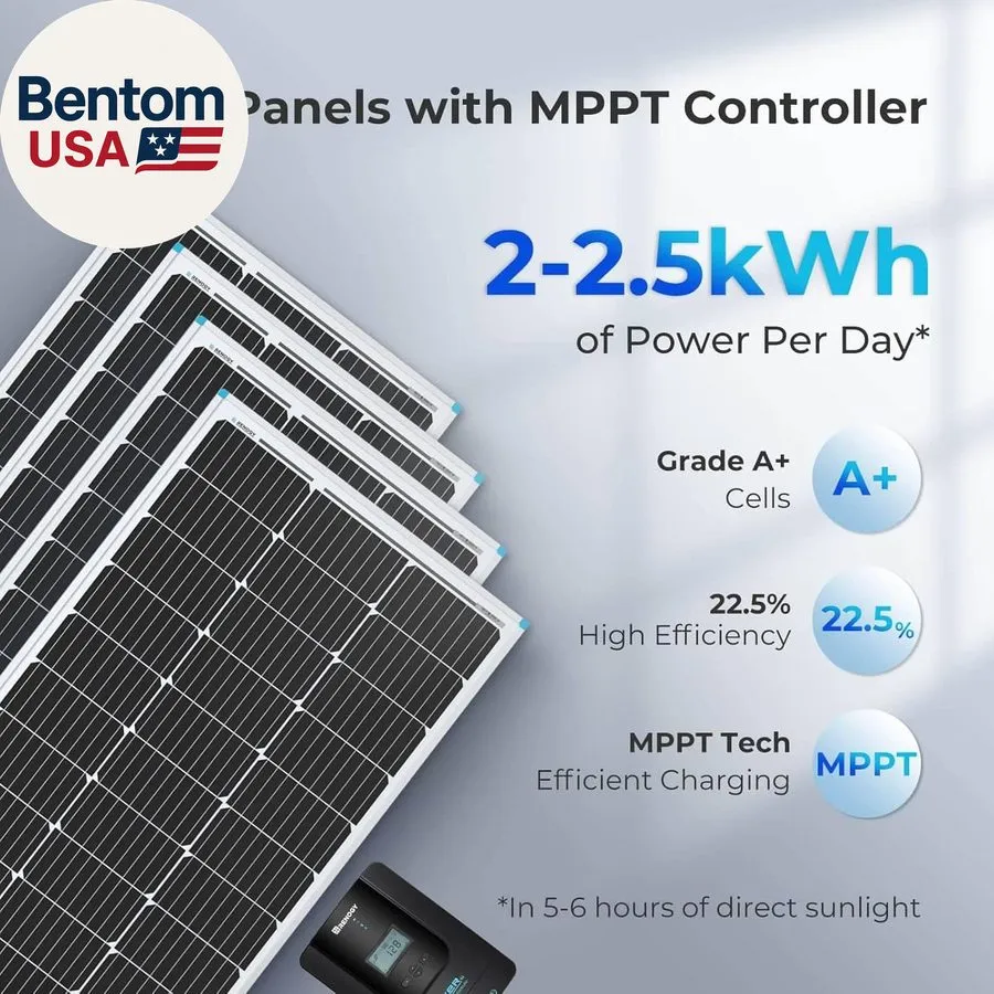Аккумулятор Renogy 400 Watt 12 Volt Premium 100W Panel+40A MPPT Charge Controlle