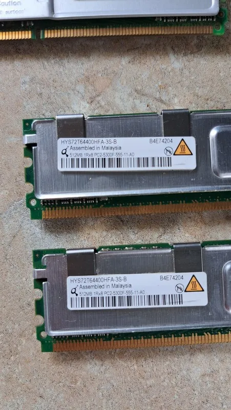Модуль памяти Mix Lot 8 512MB Server RAM 4GB FB-DIMM Memory PC2-5300F DDR2-667 F