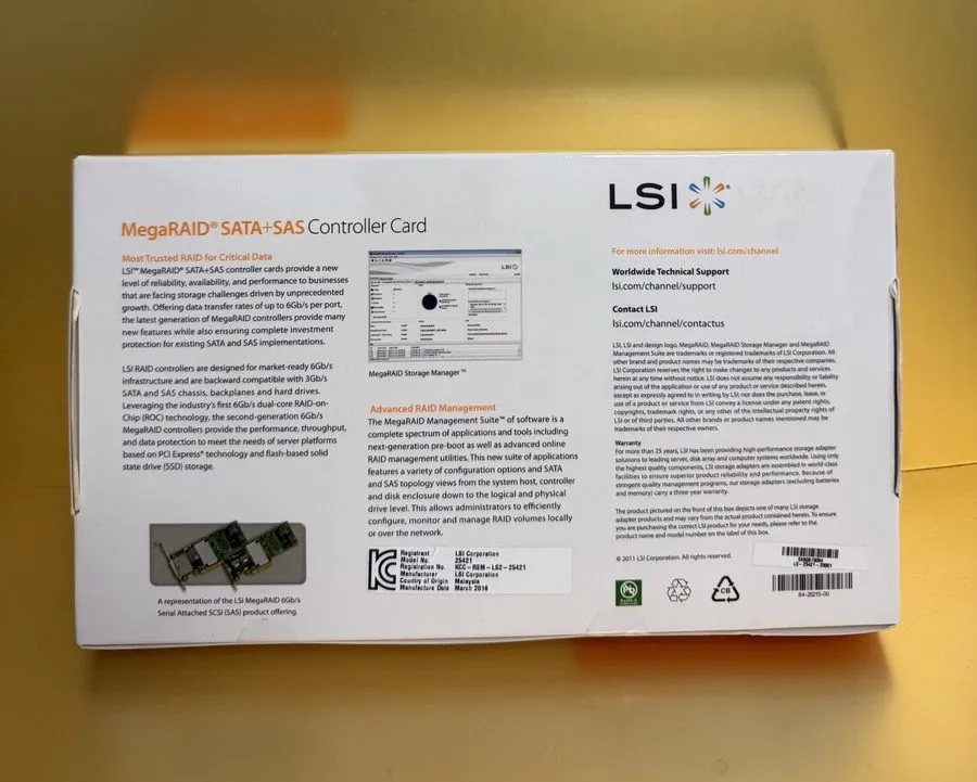 Контроллер LSI LOGIC MegaRAID SAS 9286-8e 1GB Storage Controller PCIE 3.0 8 port