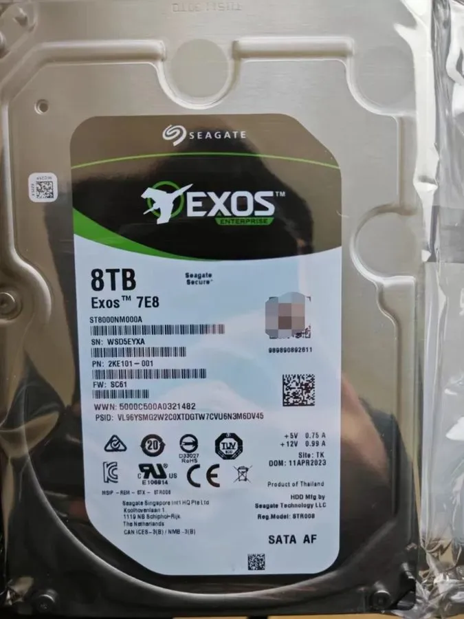 Жёсткий диск Seagate Exos 7E8 8TB ST8000NM0055 3.5" SATA III Enterprise Hard Dri