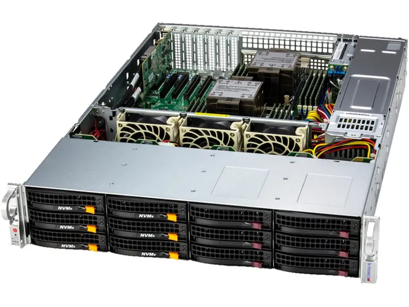 Сервер Supermicro SSG-621E-ACR12L 2U Storage Server -12Bay X13DEI-T 1200W Redund