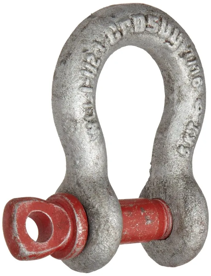 Такелажная скоба 2PK Crosby G-209, 7/16"Anchor Shackle Forged Carbon w/Screw 1.5