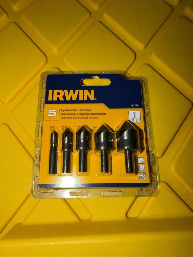 Режущий инструмент IRWIN Tools High Speed Black Oxide Countersink Drill Bit, 5-P