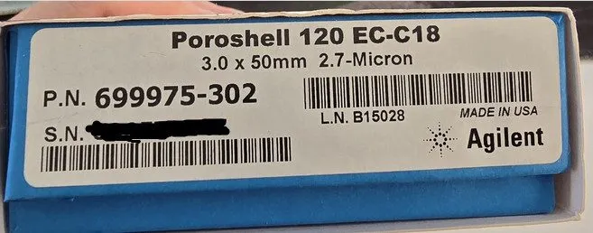 Хроматографическая колонка Agilent 695970-902 InfinityLab Poroshell 120 EC-C18 H