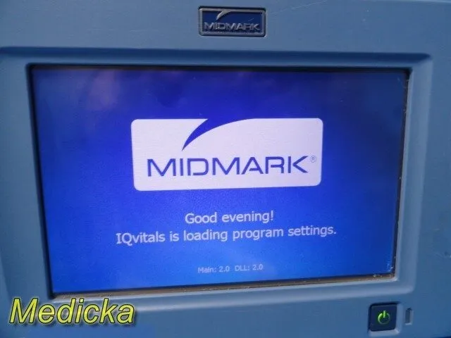 Монитор пациента 2012 Midmark IQ Vitals IFD4004 Vitals Monitor W/ Leads & AC Ada — фото лота 2