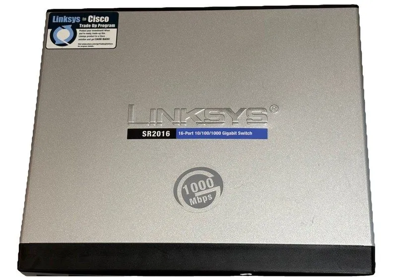 Коммутатор CISCO Linksys SR2016 16-Port 10/100/1000 Gigabit Switch