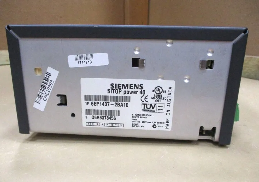 Блок питания 6EP1437-2BA10 Siemens SITOP Power supply output 24VDC/40A