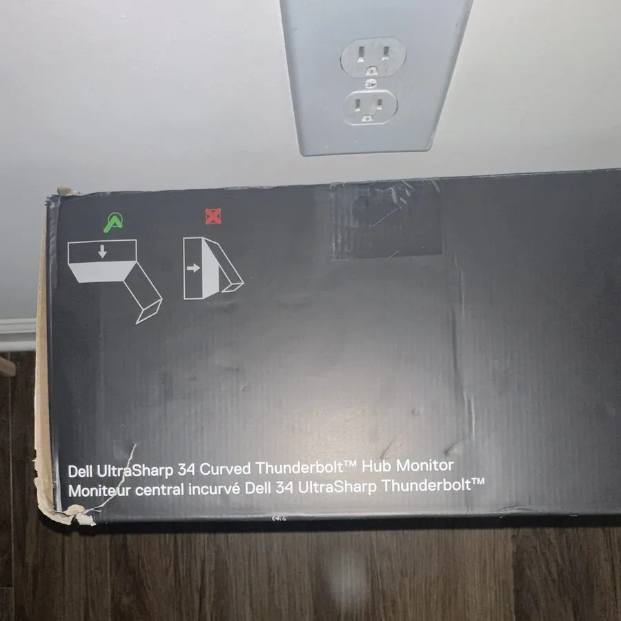 Монитор Dell UltraSharp U3425WE 34" USB-C Hub Curved, WONT POWER ON DESCRIPTION — фото лота 1