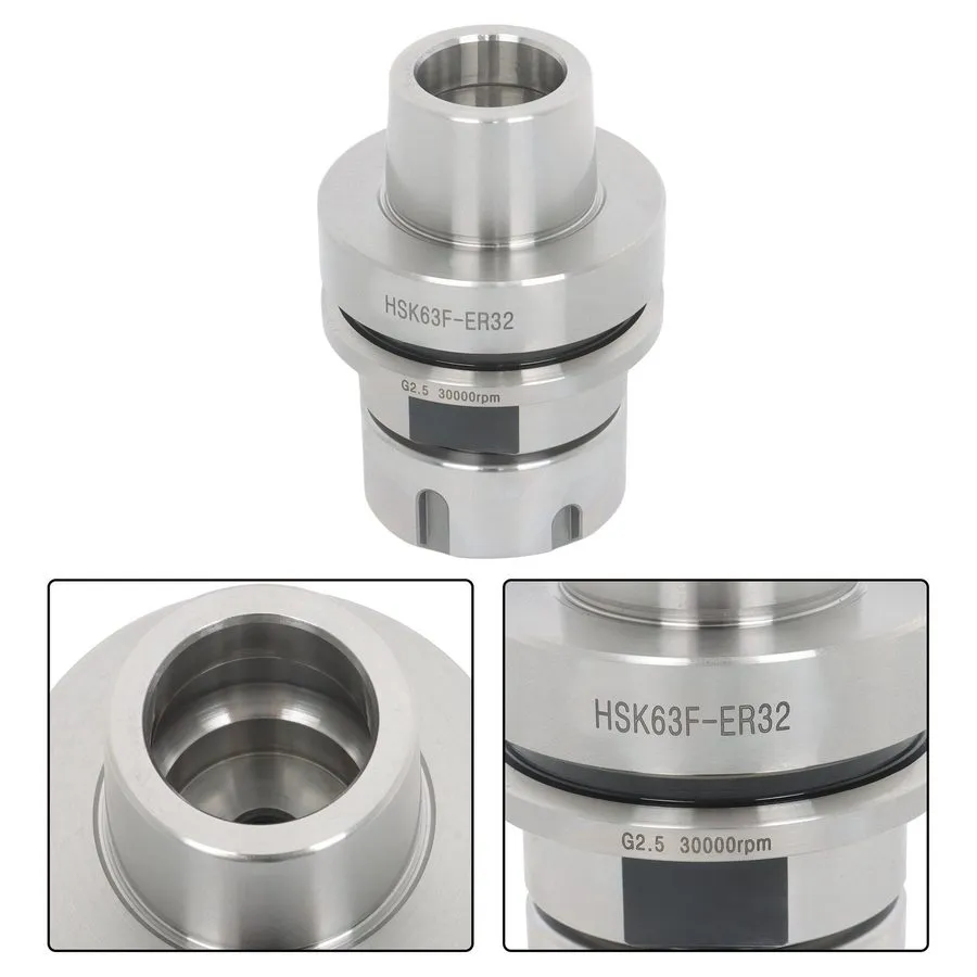 Режущий инструмент Short Style HSK63F ER32 Collet Chuck G2.5 24k RPM Tool Holder — фото лота 2