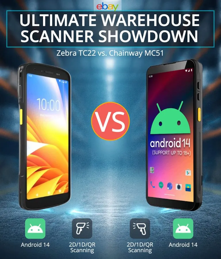 Терминал сбора данных ✅Zebra TC22 vs Chainway MC51 | Warehouse Handheld Barcode