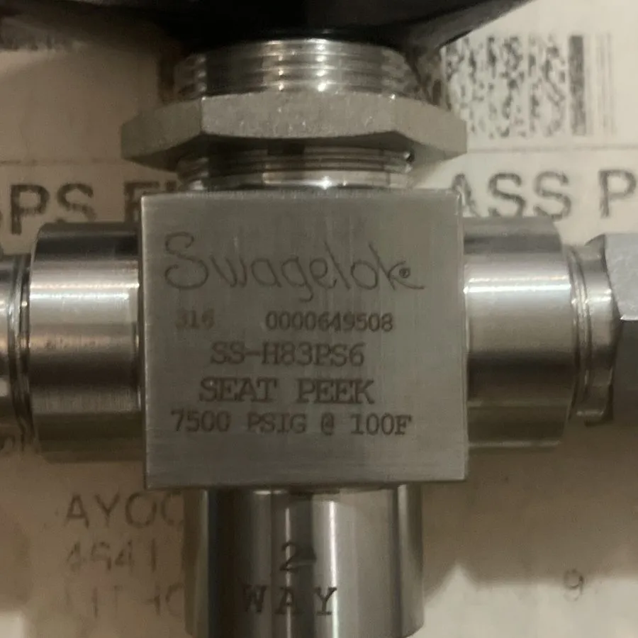 Клапан Swagelok SS-H83PS6 Stainless Steel 3-Pc High Pressure Ball Valve FNSP