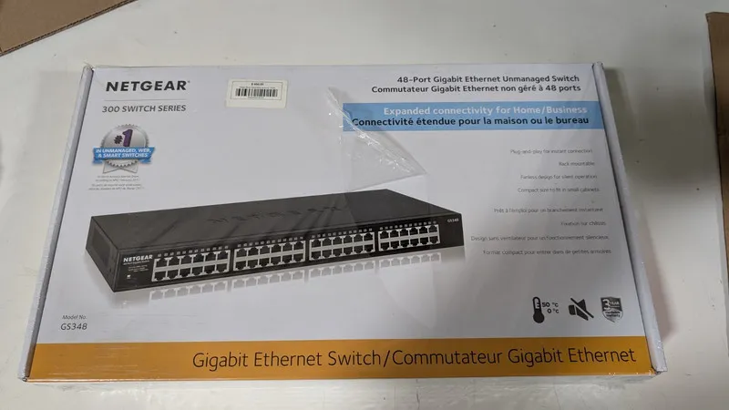 Коммутатор NETGEAR GS348-100NAS 48 Port Gigabit Ethernet Rackmount Unmanaged Swi