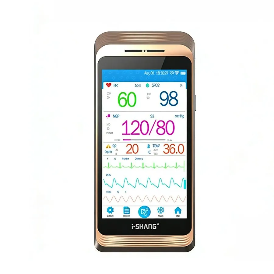 Монитор пациента 10" Screen Ultrathin Patient Monitor Portable 6-parameter Vital — фото лота 1