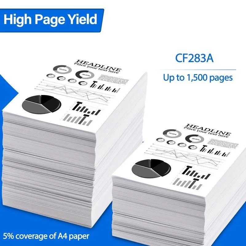 Лазерный принтер 3 PK CF283A Laser Toner Cartridges Fit HP LaserJet M127fw M127f — фото лота 2