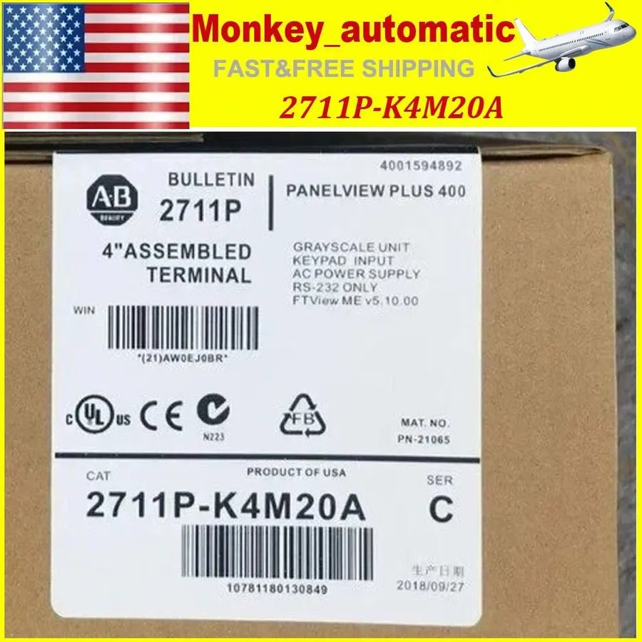 Панель оператора Allen-Bradley 2711P-K4M20A SER C PANELVIEW PLUS 400 Graphic Ter