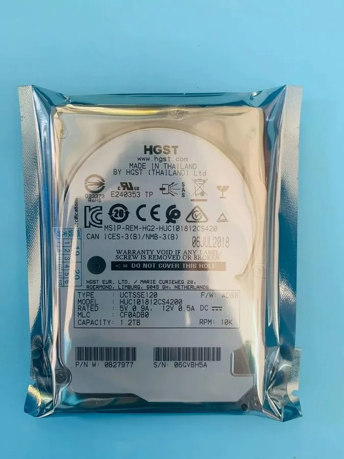 Сервер H.G.S.T 1.2TB HUC101812CS4200 10K 12Gb/s SAS 2.5'' Server Hard Drive