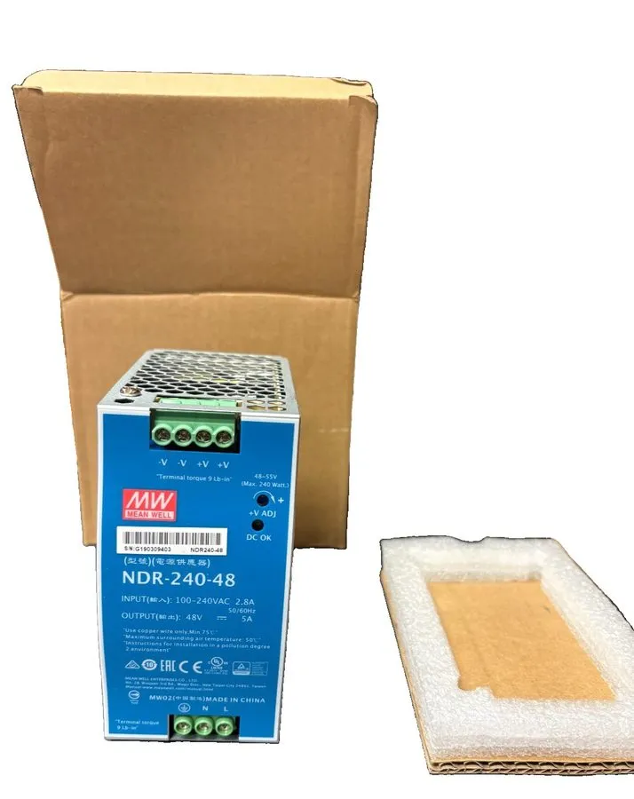 Блок питания Mean Well NDR-240-48, Single Output, DIN Rail Power Supply 48VDC 5A