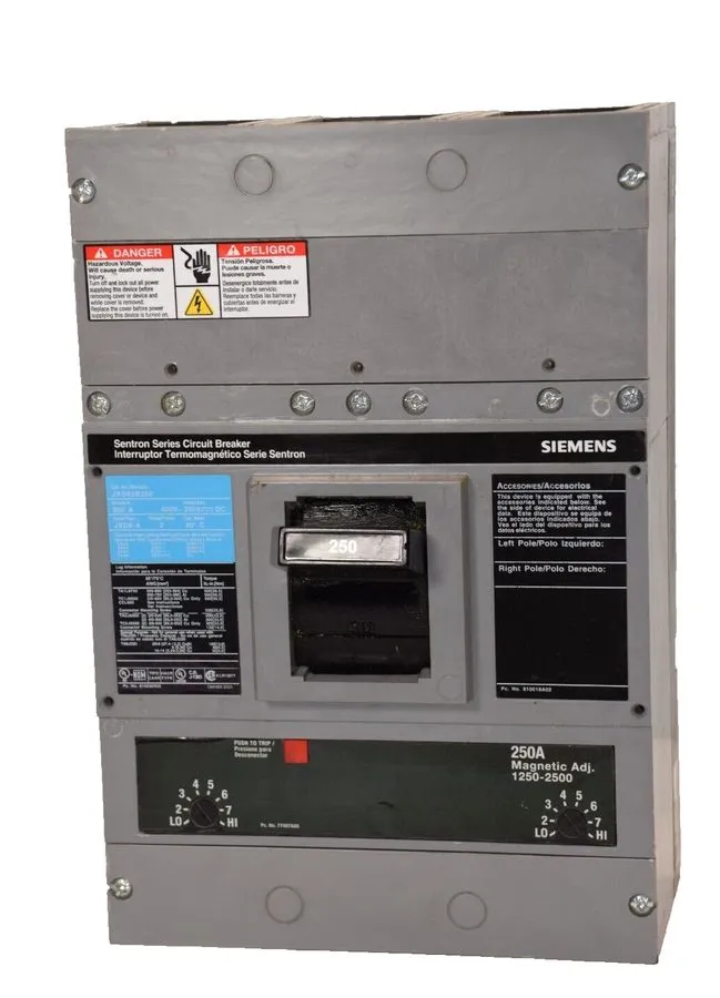 Автоматический выключатель SIEMENS SENTRON CIRCUIT BREAKER JXD63B400 400 AMP 3-P